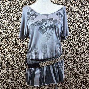"Silver Heartfall Dress-Top" - Vocal (Oversized)